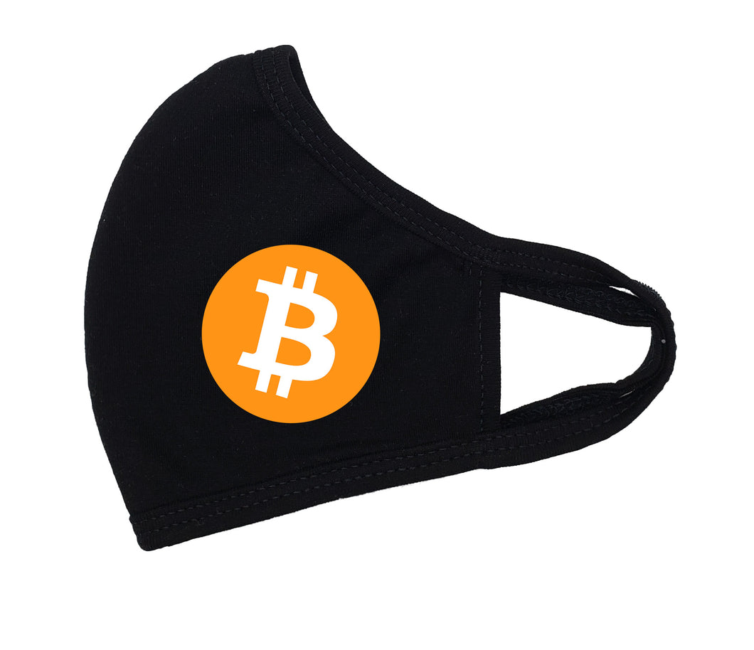 BITCOIN Face Masks - Super Soft Fabric - Cloth Ear Straps  - Comfortable - Breathable - Antimicrobial -